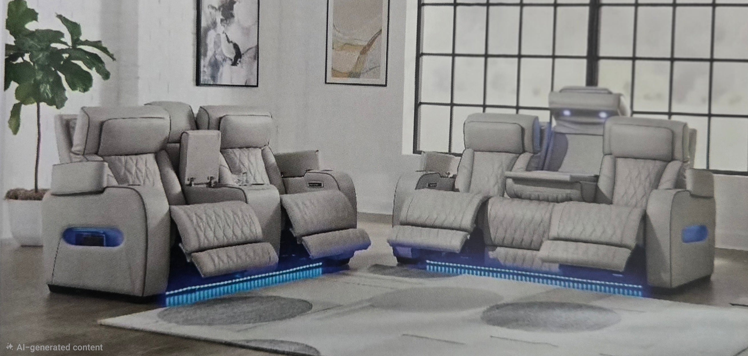 Osman Entertainment Sofas Leather Electric