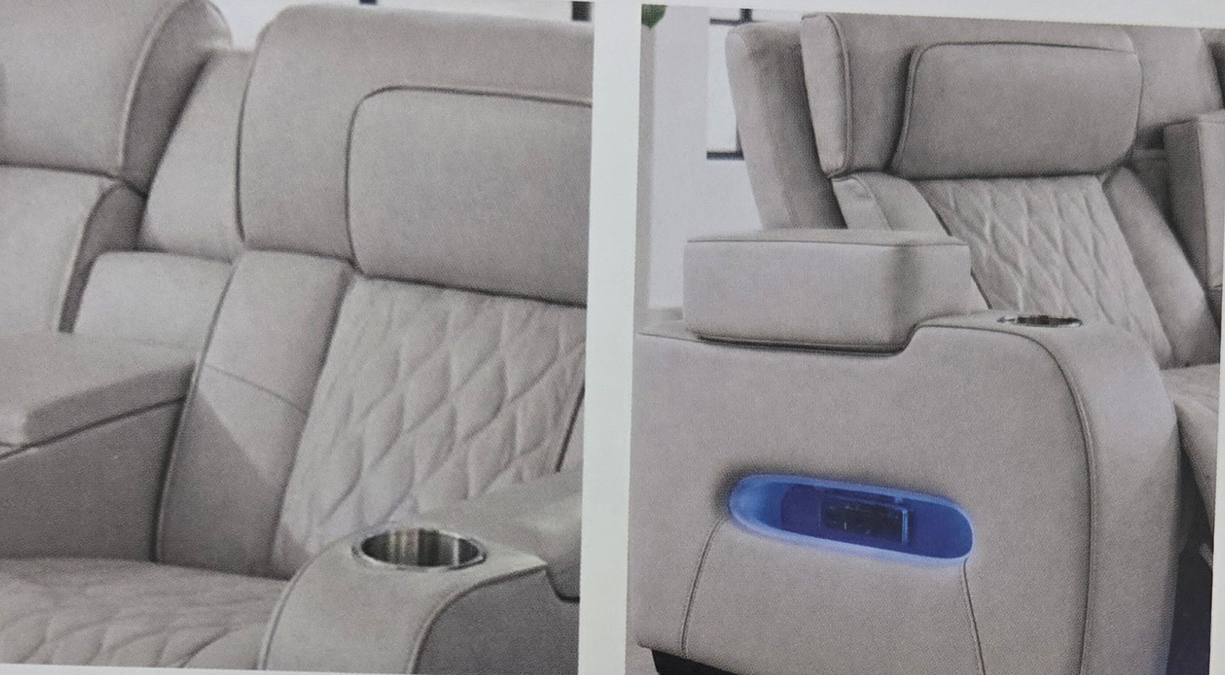 Osman Entertainment Sofas Leather Electric