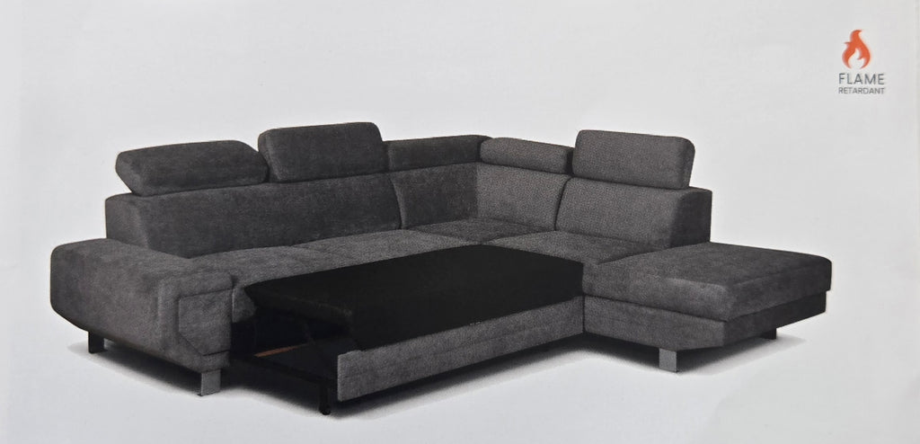 Arctic Fabric Sofas Bed Grey