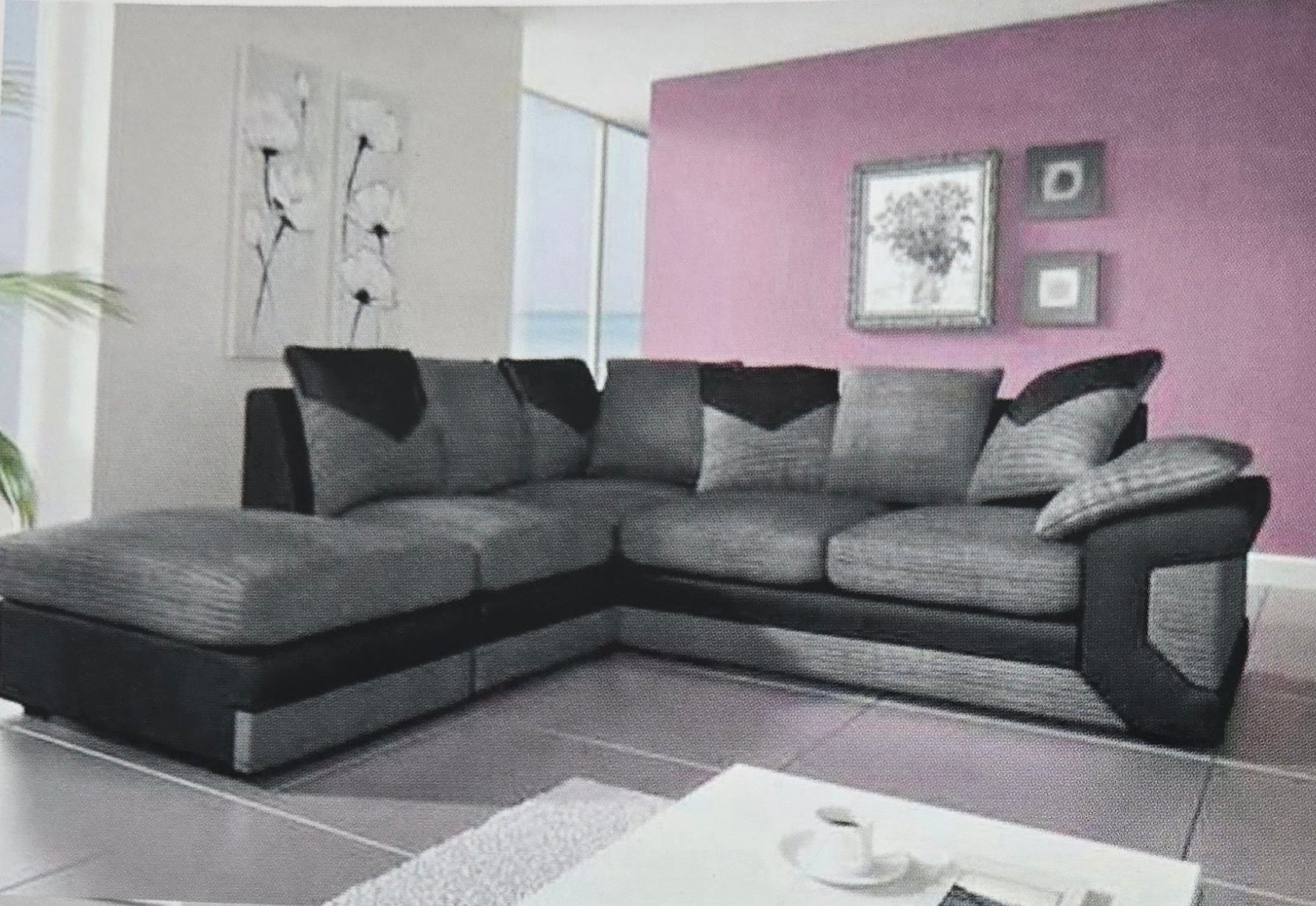 Dino Corded Fabric / Leather Sofas