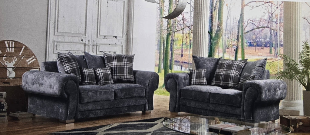 Verona Fabric Suite Grey