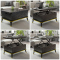 Magic Marble Gold Extendable Coffee / Dining Table Lift