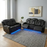 Colorado Leather Electric Recliner Sofa