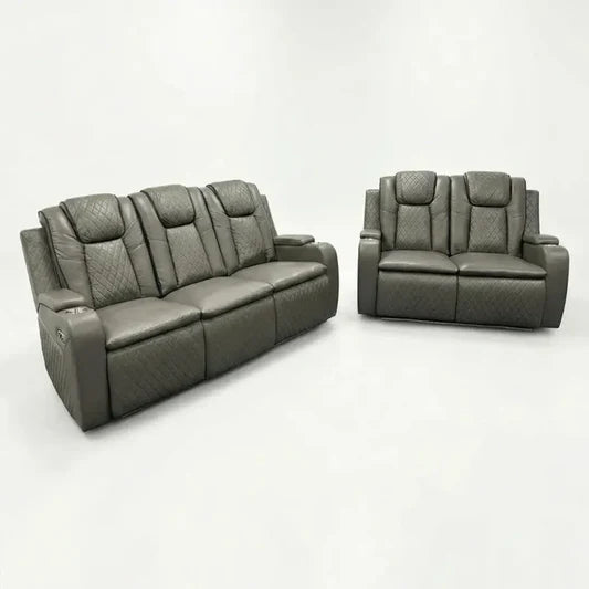 Colorado Leather Electric Recliner Sofa