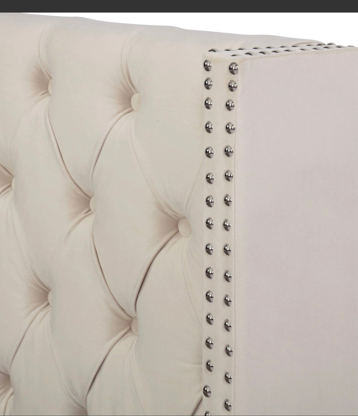 Velvet King Size Bed Frame with Wing Headboard and Lift Up Under Bed Storage