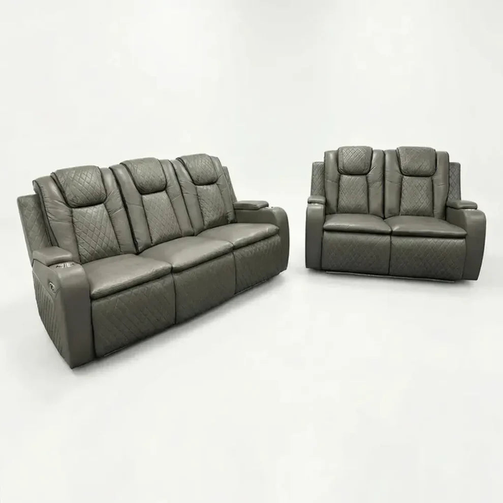 Colorado Leather Electric Recliner Sofa